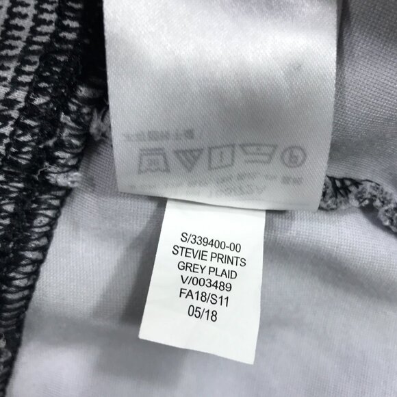 Old Navy Stevie Pull On Pants Women Medium Black White Houndstooth Plaid Stretch - Picture 8 of 12